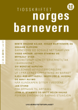 Tidsskriftet Norges barnevern