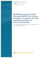 Multidimensional Family Therapy (MDFT) for Young People in Treatment for Non-opioid Drug Use. A Systematic Review.