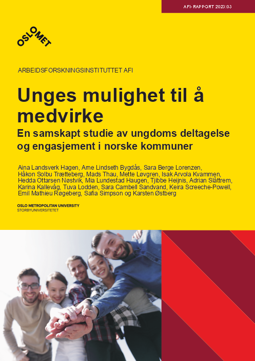 Unges mulighet til å medvirke. En samskapt studie av ungdoms deltagelse og engasjement i norske kommuner.