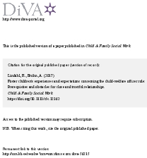 Foster children's experiences and expectations concerning the child-welfare officer role. Prerequisites and obstacles for close and trustful relationships.