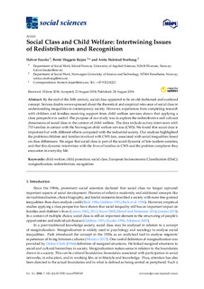 Social Class and Child Welfare. Intertwining Issues of Redistribution and Recognition.