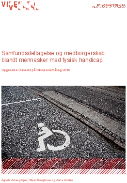 Samfundsdeltagelse og medborgerskab blandt mennesker med fysisk handicap. Opgørelser baseret på Inklusionsmåling 2019.