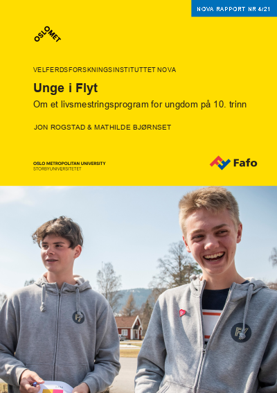 Unge i Flyt. Om et livsmestringsprogram for ungdom på 10. trinn.