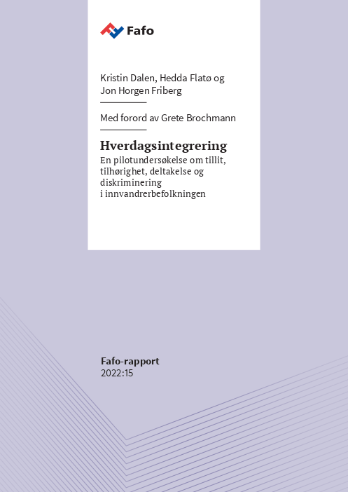 Hverdagsintegrering. En pilotundersøkelse om tillit, tilhørighet, deltakelse og diskriminering i innvandrerbefolkningen.