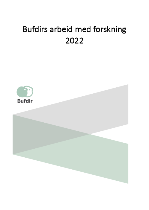 Bufdirs arbeid med forskning 2022. 