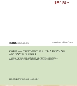 Child maltreatment, bullying in school and social support A social psychological study of self-esteem and suicidal behaviour based on a national sample of young people