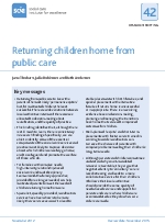 Returning children home from public care. 