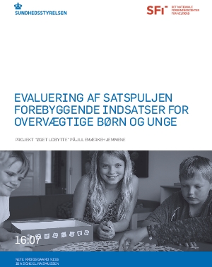 Evaluering af satspuljen forebyggende indsatser for overvægtige børn og unge. Projekt ”Øget udbytte” på Julemærkehjemmene.