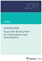 Supported Employment for arbeidssøkere med bistandsbehov. 