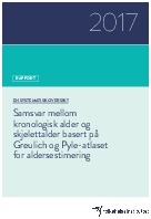 Samsvar mellom kronologisk alder og skjelettalder basert på Greulich og Pyle-atlaset for aldersestimering. En systematisk oversikt.