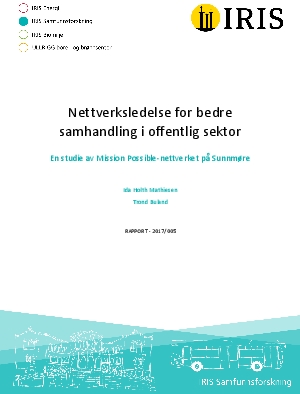 Nettverksledelse for bedre samhandling i offentlig sektor. En studie av Mission Possible-nettverket på Sunnmøre.