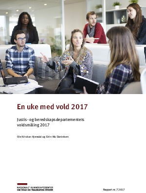 En uke med vold 2017. Justis- og beredskapsdepartementets voldsmåling 2017.